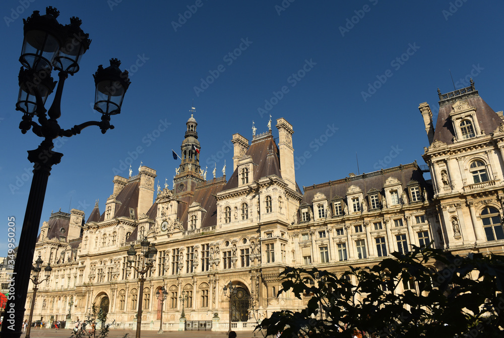 Hôtel de Ville (City Hall) in Paris, France.