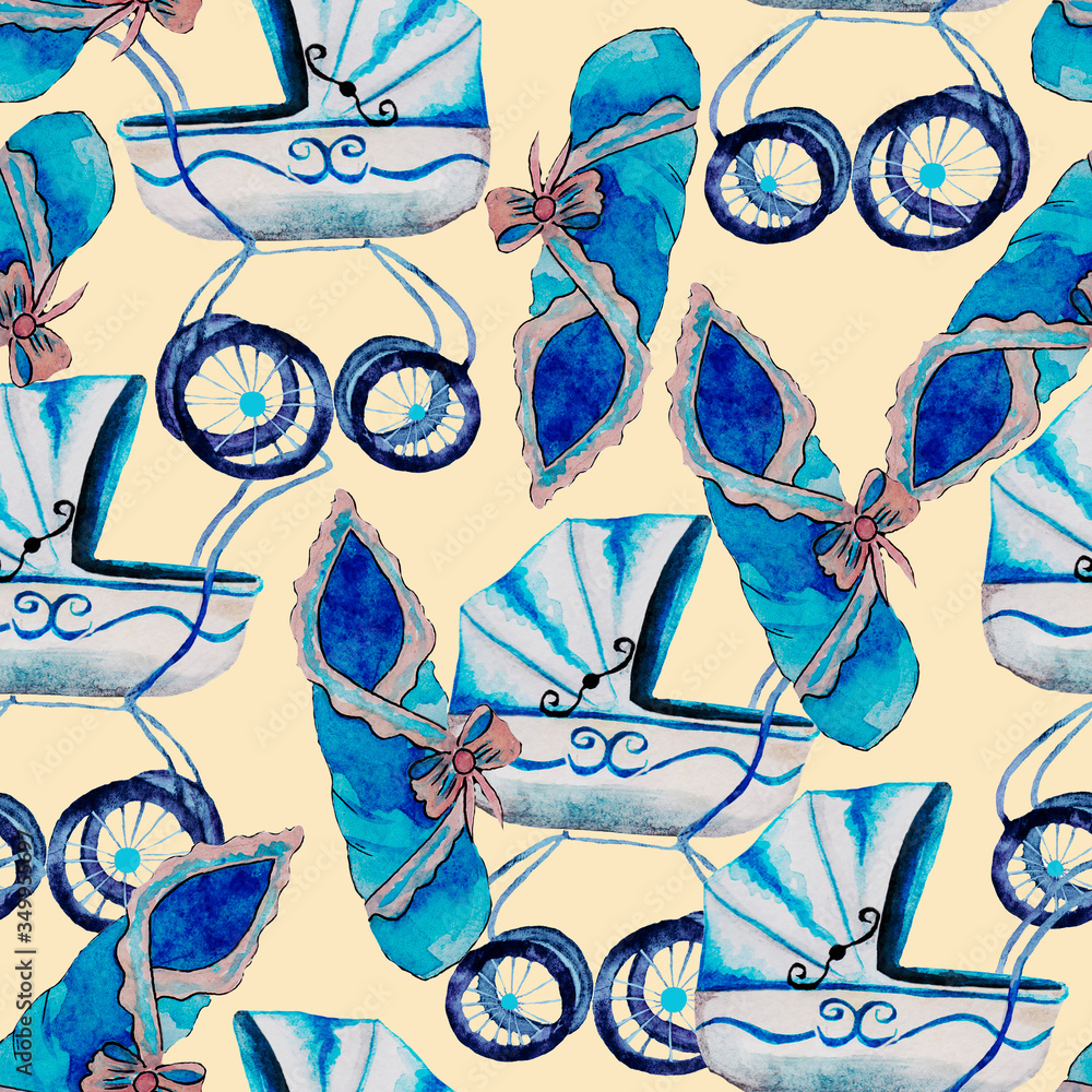 baby stroller cradle for baby, boy, son, blue, corset for a newborn