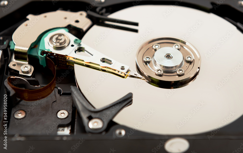 disassembled hard disk for repair and cleaning disassembled hard disk for repair and cleaning