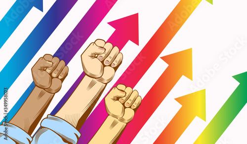 Poster for LGBT community. Use it for print or web advertisement or brand design. Vector illustration.