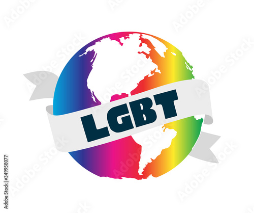 Poster for LGBT community. Use it for print or web advertisement or brand design. Vector illustration.