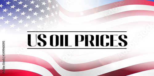 Oil business issue creative text poster. Use it for advertising or business design. Vector illustration.