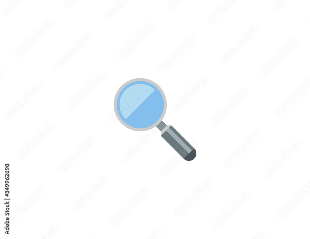 Magnifying Glass vector flat icon. Isolated search icon emoji illustration Magnifying Glass vector flat icon. Isolated search icon emoji illustration