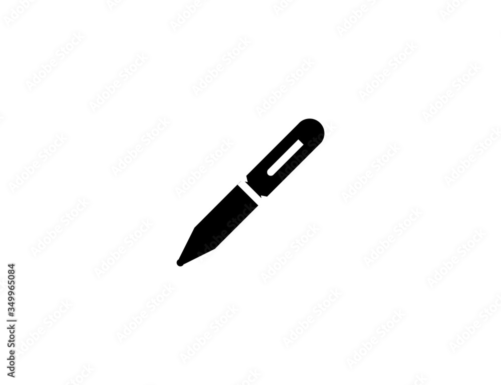 Pen vector flat icon. Isolated ink pen, school, office equipment emoji illustration Pen vector flat icon. Isolated ink pen, school, office equipment emoji illustration
