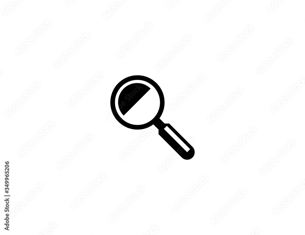 Magnifying Glass vector flat icon. Isolated search icon emoji illustration Magnifying Glass vector flat icon. Isolated search icon emoji illustration