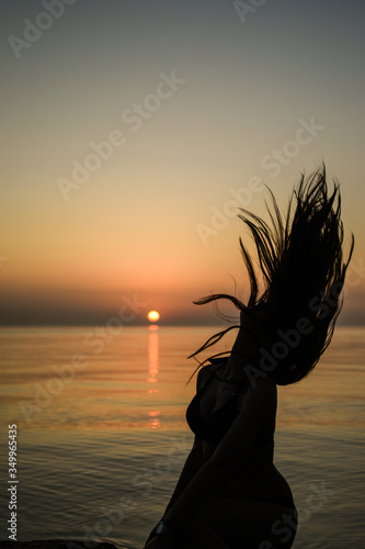 

Beautiful sunset near the sea