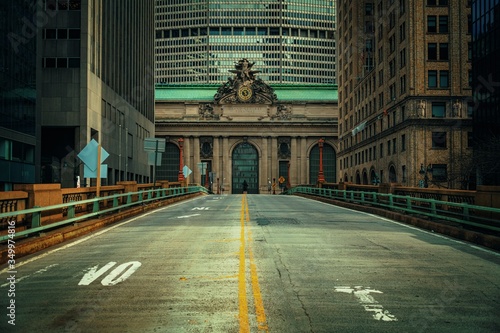 Empty New York City street photo