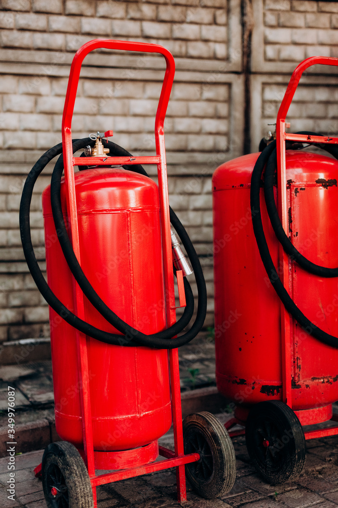 industrial fire extinguisher red large barrel wheels industrial fire extinguisher red large barrel wheels