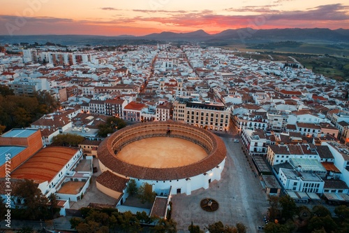 Plaza de Toros de Ronda aerial view
