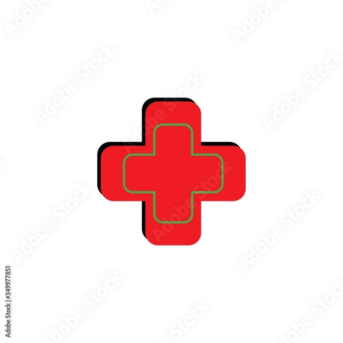 hospital logo icon vector
