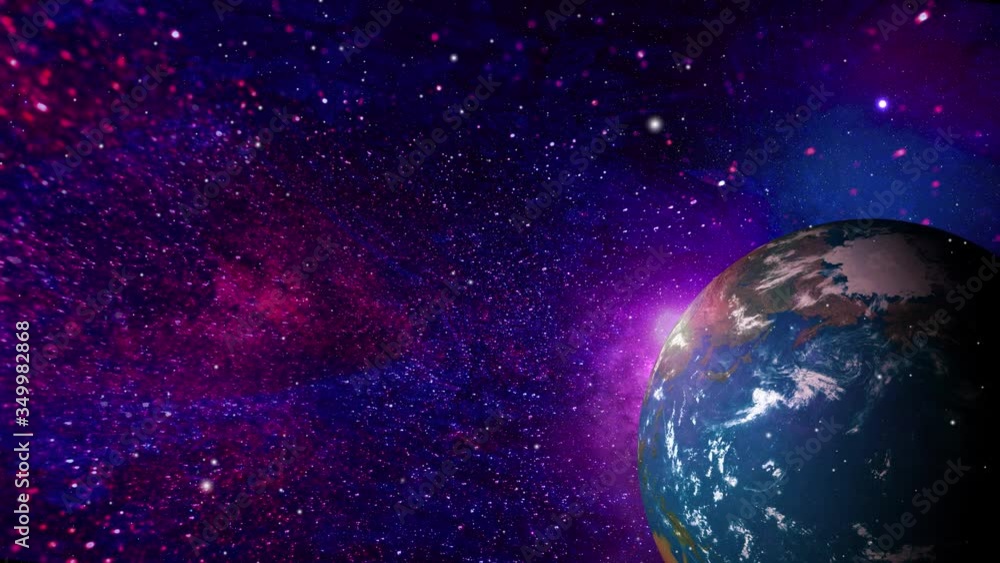 Vidéo Stock close up at Planet earth from space. Day to night Realistic ...