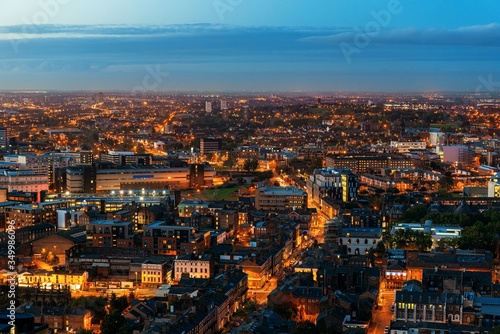 Liverpool skyline rooftop night view © rabbit75_fot