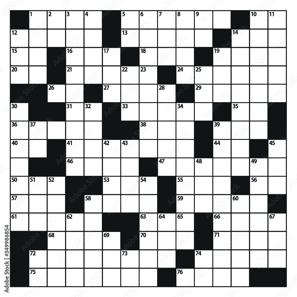 Square crossword puzzle game vector American style crossword puzzle Square crossword puzzle game vector American style crossword puzzle