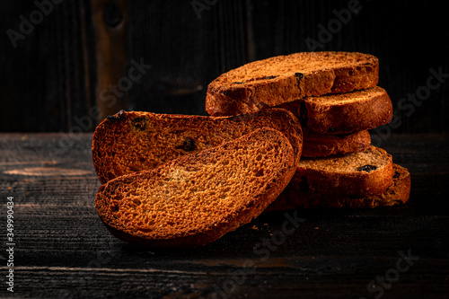 hard chuck crackers on wooden table
