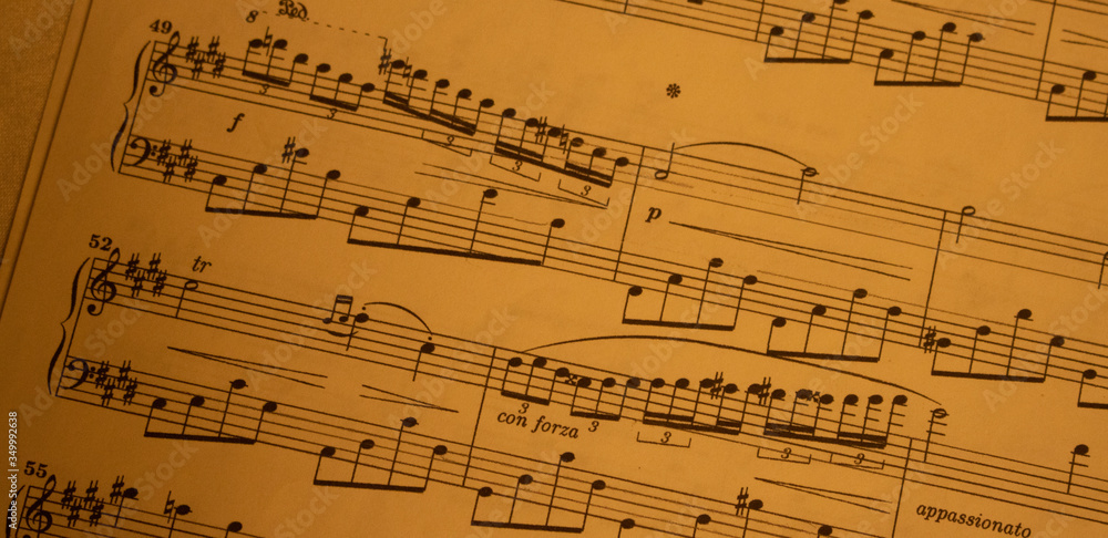 Fototapeta premium Vintage Sheet Music