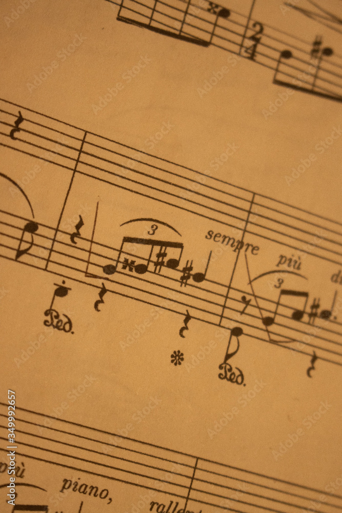 Fototapeta premium Vintage Sheet Music