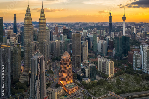 Kuala Lumpur Skyline, Malaysia.