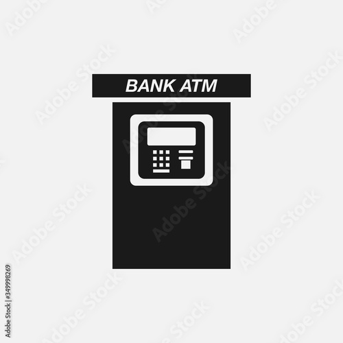 ATM. vector Simple modern icon design illustration.