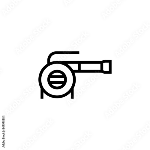 Leaf blower vector icon, leaf blower icon symbol, modern electronic devices in outline, lineart style isolated on white background