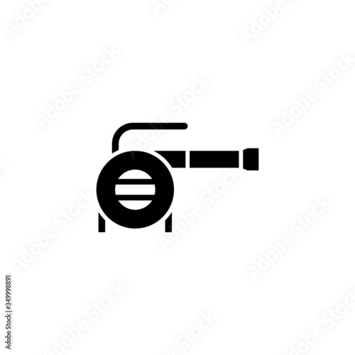 Leaf blower vector icon, leaf blower icon symbol, modern electronic devices in black flat shape design isolated on white background