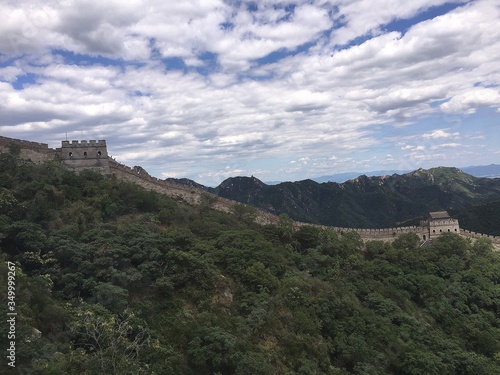 The famous Great Wall of China, one of the seven wonders of the world