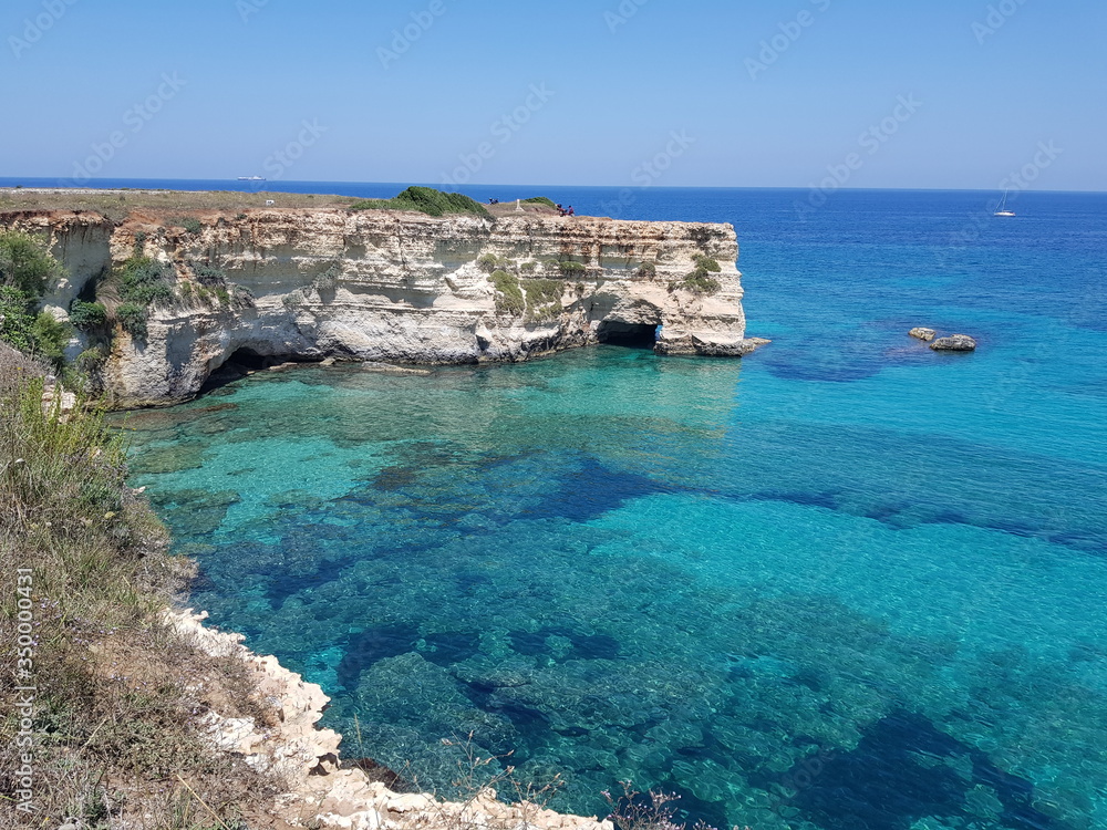 Klippen Apulien Italien