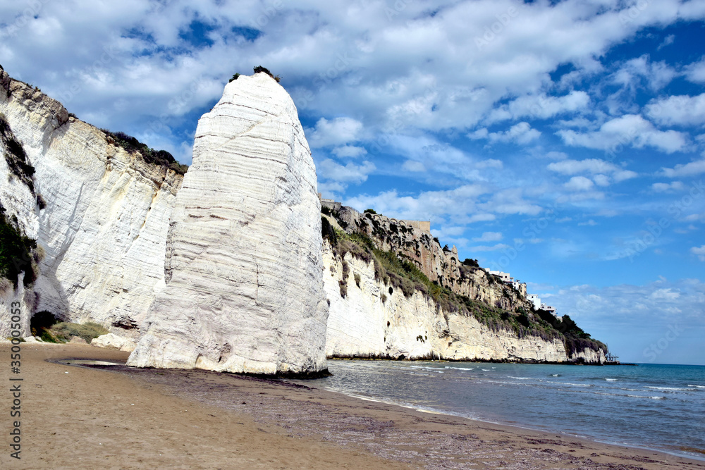 Rock formation in Vieste, Italy