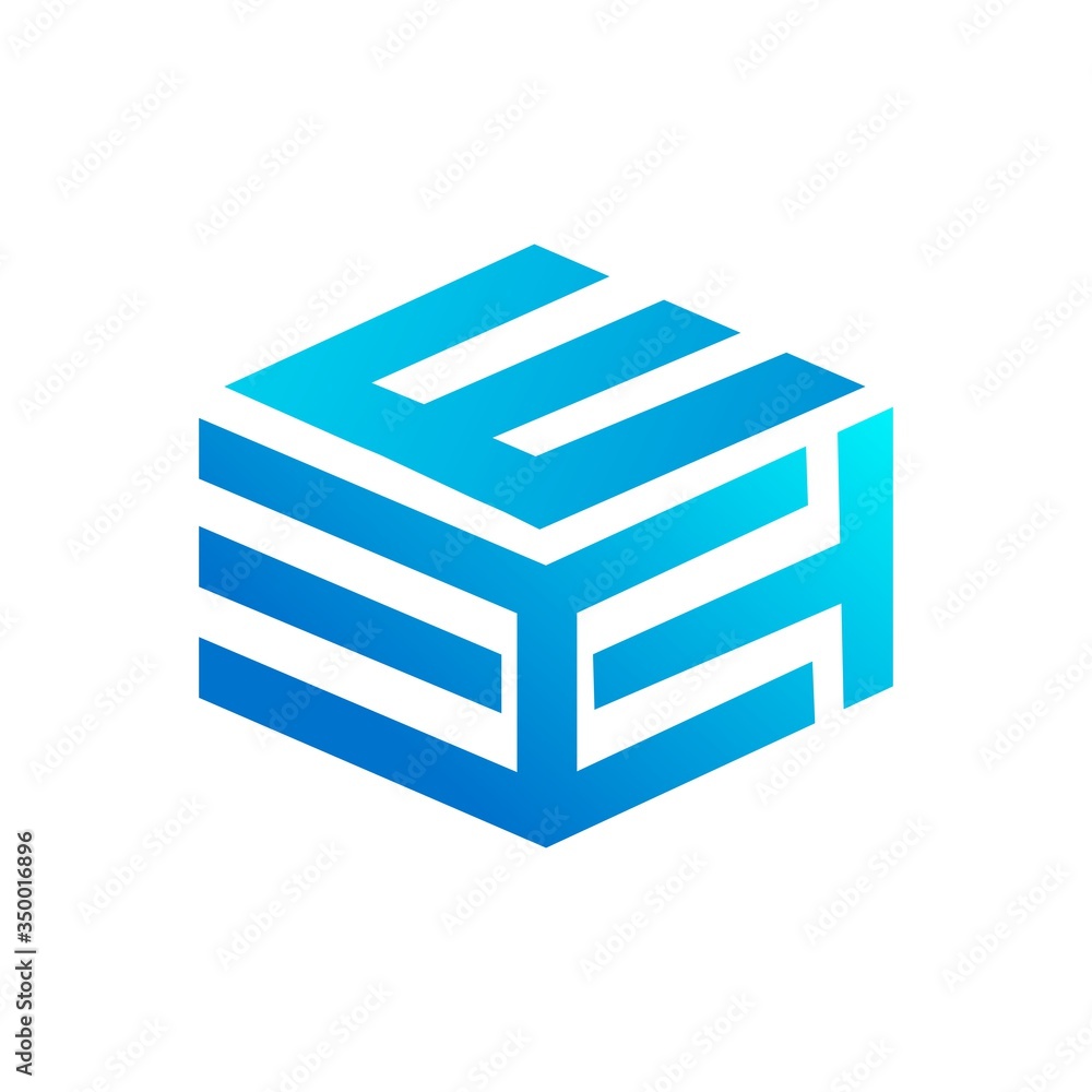 MTK, HTM, HTE, ETH, TKE, KTE initial geometric cubic shape letter logo and vector icon MTK, HTM, HTE, ETH, TKE, KTE initial geometric cubic shape letter logo and vector icon