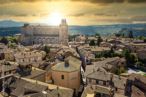 Fototapeta Naklejka Na Ścianę i Meble -  Orvieto historical Old town, Italy