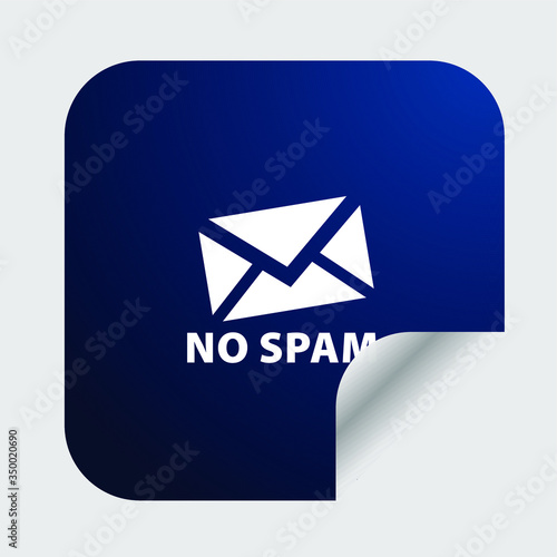 No spam, prohibited logo icon or sticker for public area