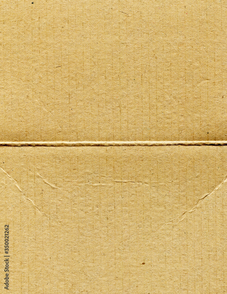Fototapeta premium Closeup of brown cardboard texture. 