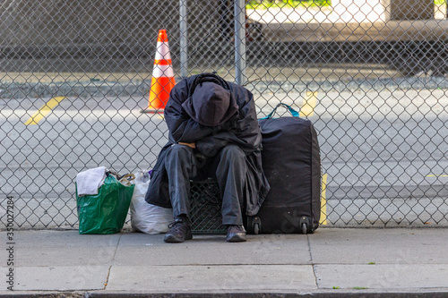 Photography Homeless in San Francisco sheltering in place during the COVID-19 pandemic
