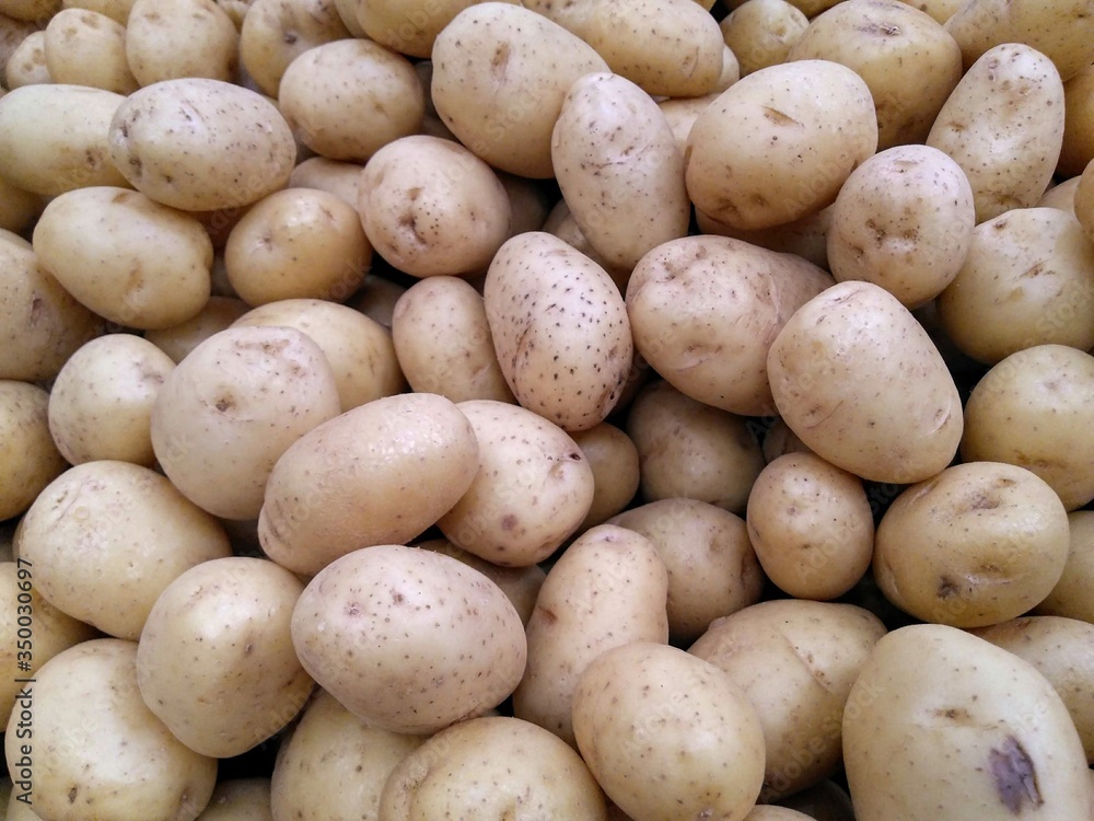 potatoes in the market box potatoes in the market box