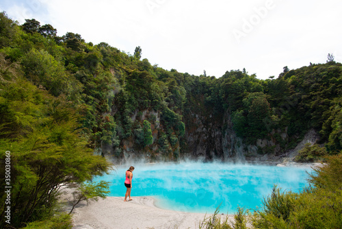Foto rotorua geothermal lake
