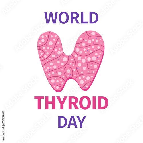 World thyroid day vector illustration. 