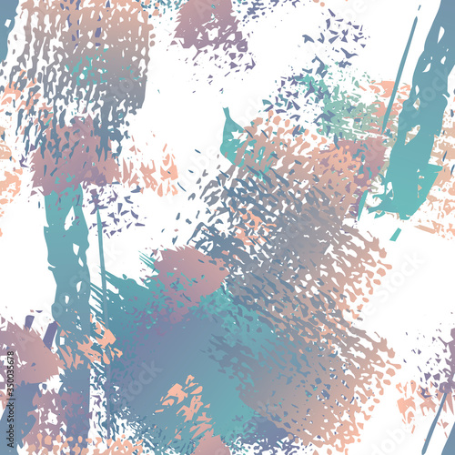 Ink Stains Seamless Pattern. Fashion Concept. 