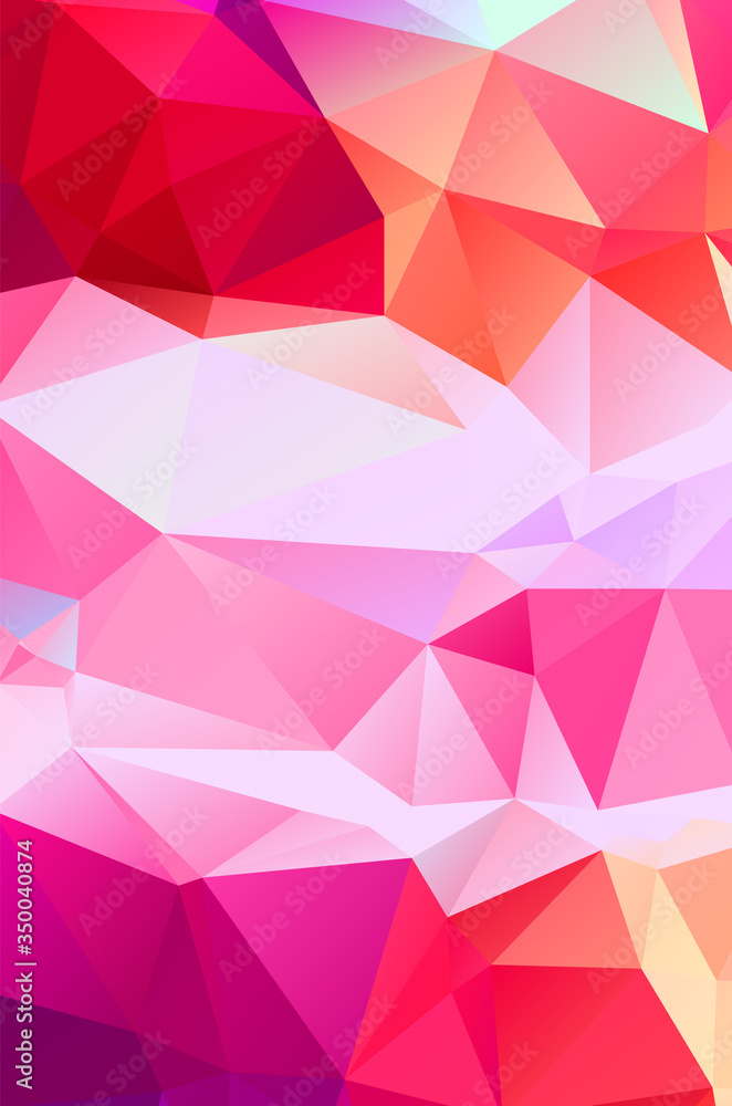 Light pink polygonal design pattern