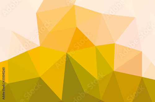 Yellow vivid polygonal vector background.  geometric vector illustration. creative design template