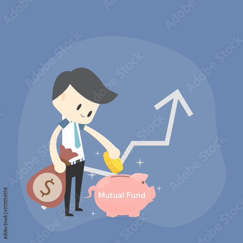 Investors put their investments in various businesses through piggy banks that include funds and financial graphs. Instead of a successful investment