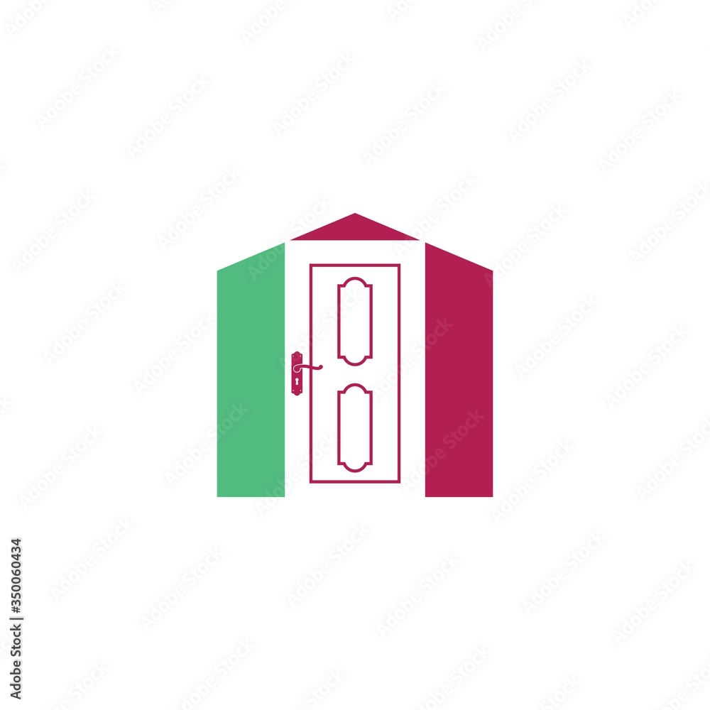 the door icon vector illustration design the door icon vector illustration design