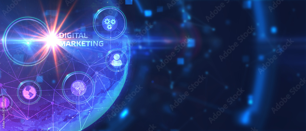 Business, Technology, Internet and network concept. Digital Marketing content planning advertising strategy concept. Business, Technology, Internet and network concept. Digital Marketing content planning advertising strategy concept.