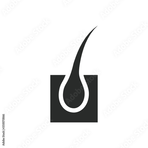 hair growth icon vector design illustration
