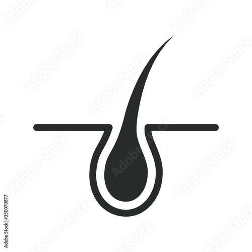 hair growth icon vector design illustration