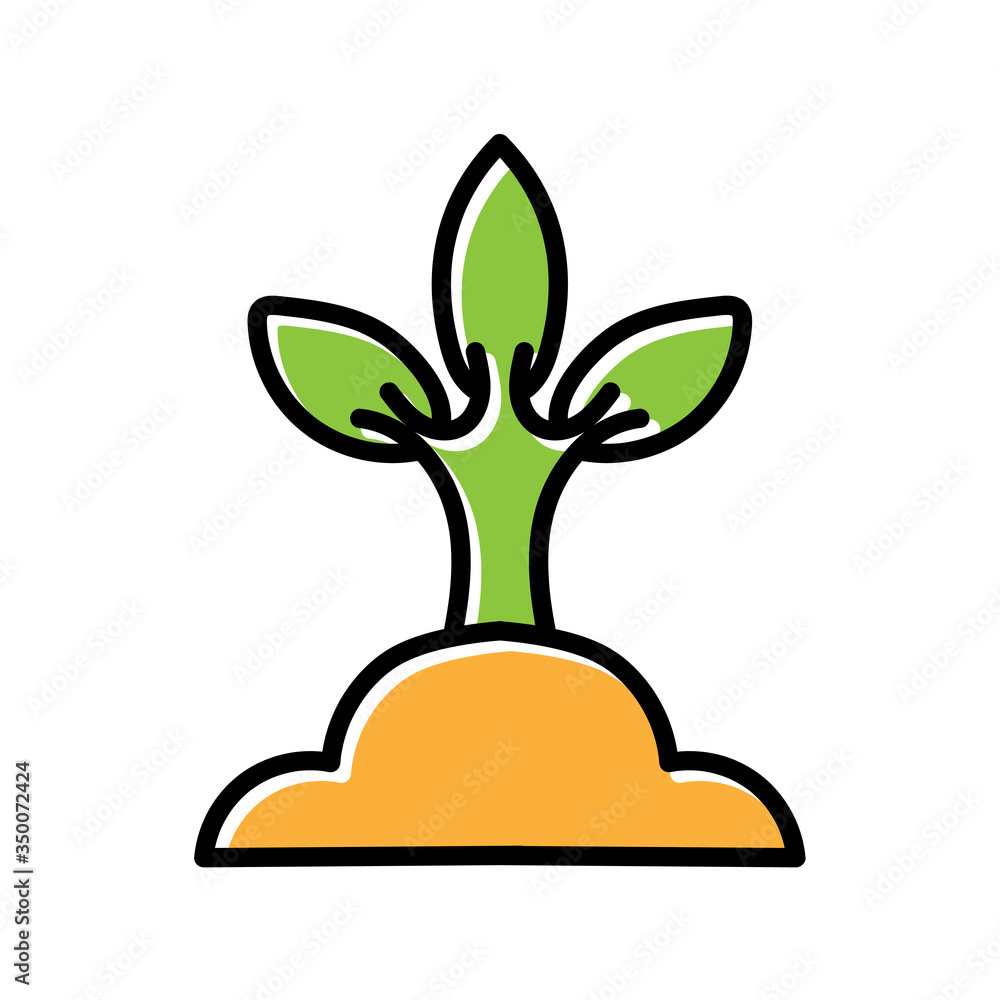 seeds sprout hand drawn icon vector design seeds sprout hand drawn icon vector design