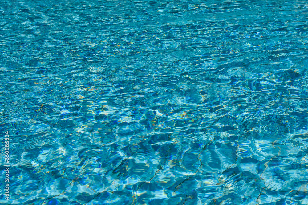 Background of the turquoise water in swimming pool Background of the turquoise water in swimming pool