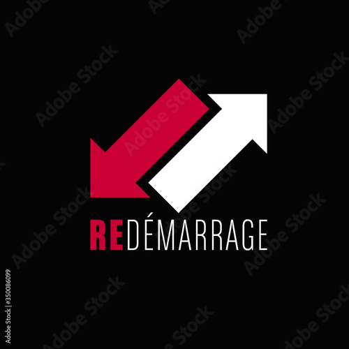re-démarrage, relace entreprise concept