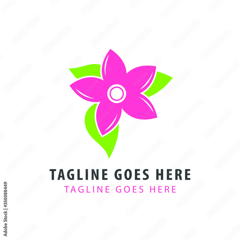 Jasmine flower logo design isolated on white background. florist logo icon Jasmine flower logo design isolated on white background. florist logo icon