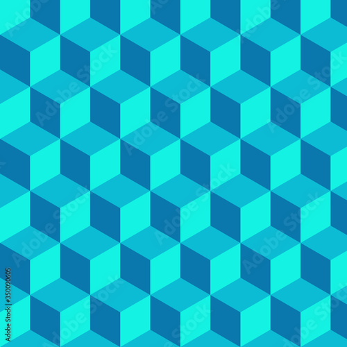 Geometric vector background. Cube shapes. Optical illusion