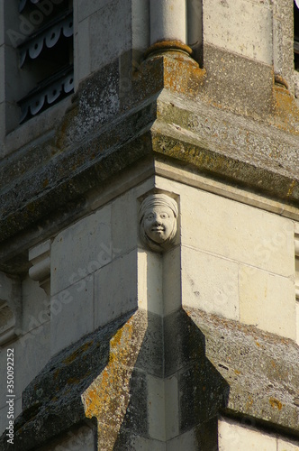 Church detail in the Loire Valley, France photo