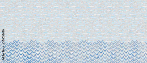 Japanese traditional pattern.Wave pattern.Japanese background material.
背景：和柄 青海波 波 海 和 和風 壁紙 テクスチャー